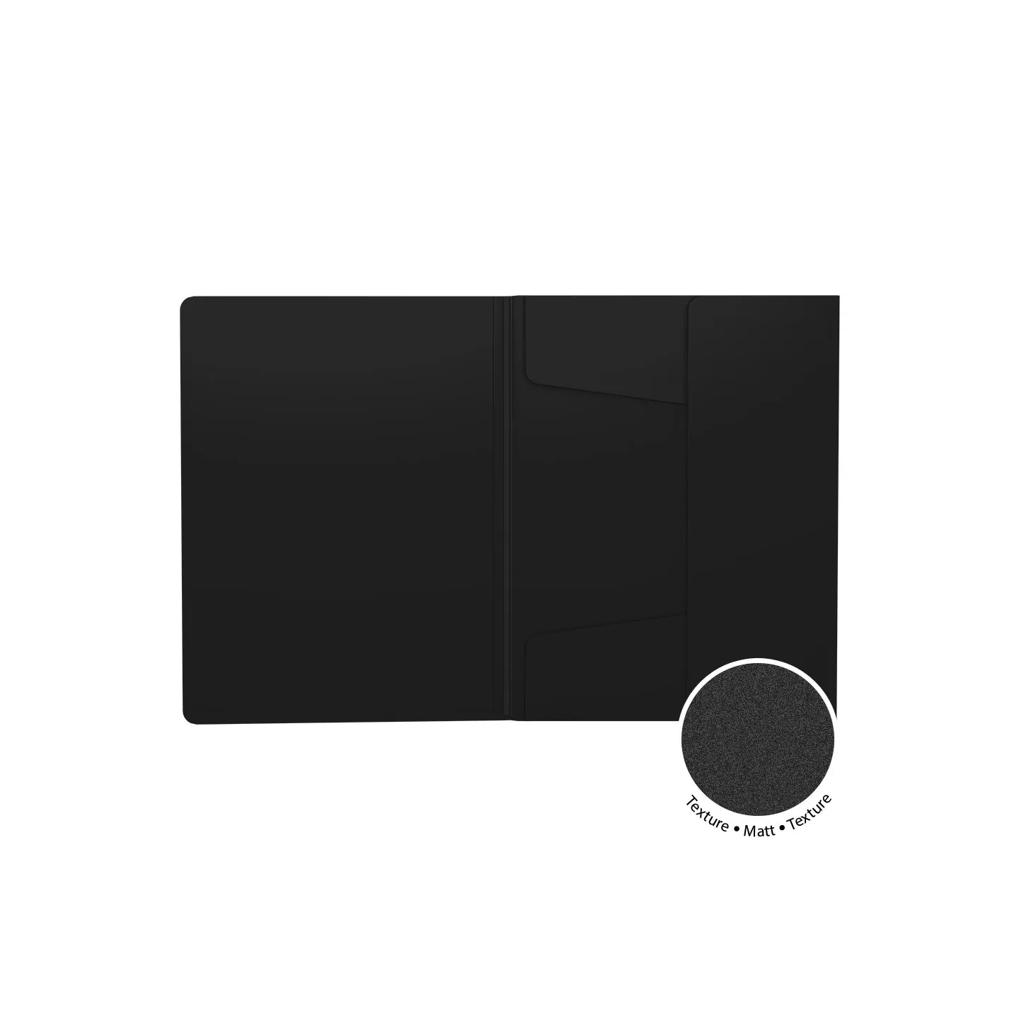 Box 4 Cartelline con Elastico ErichKrause Matt Classic A4 Nero