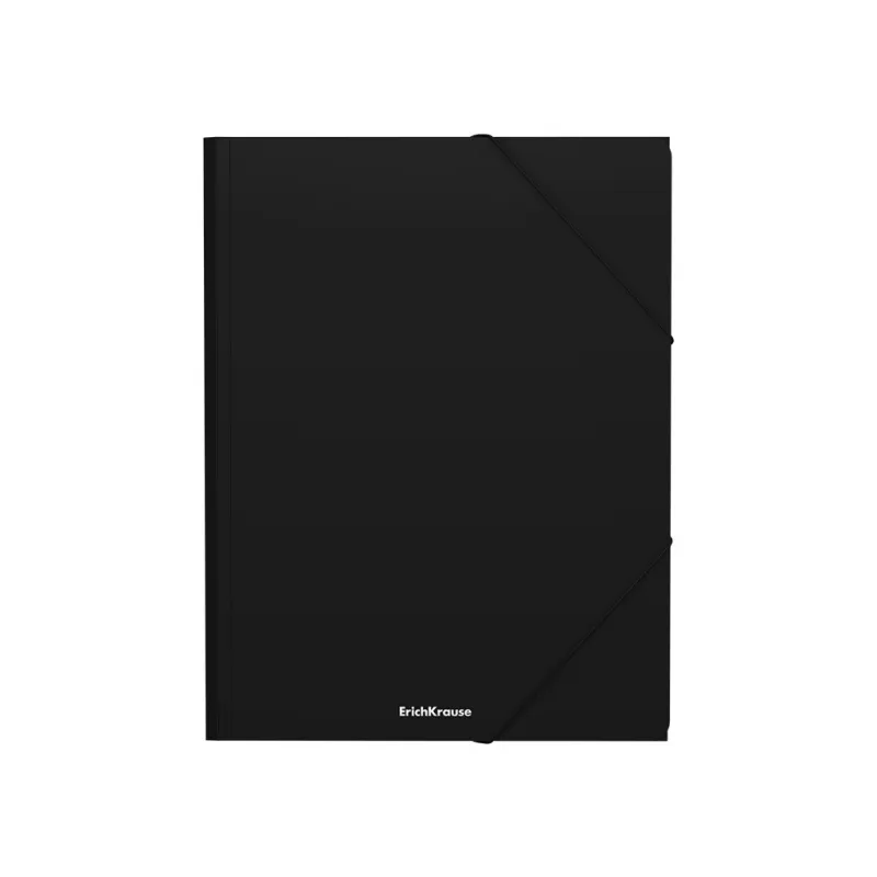 Box 4 Cartelline con Elastico ErichKrause Matt Classic A4 Nero