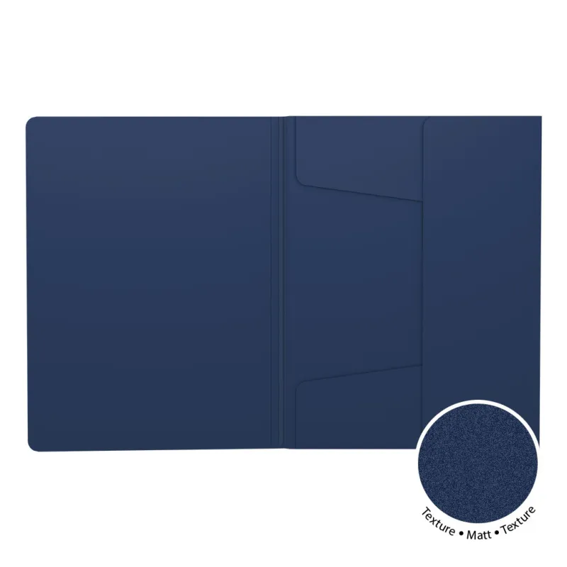 Box 4 Cartelline con Elastico ErichKrause Matt Classic A4 Blu