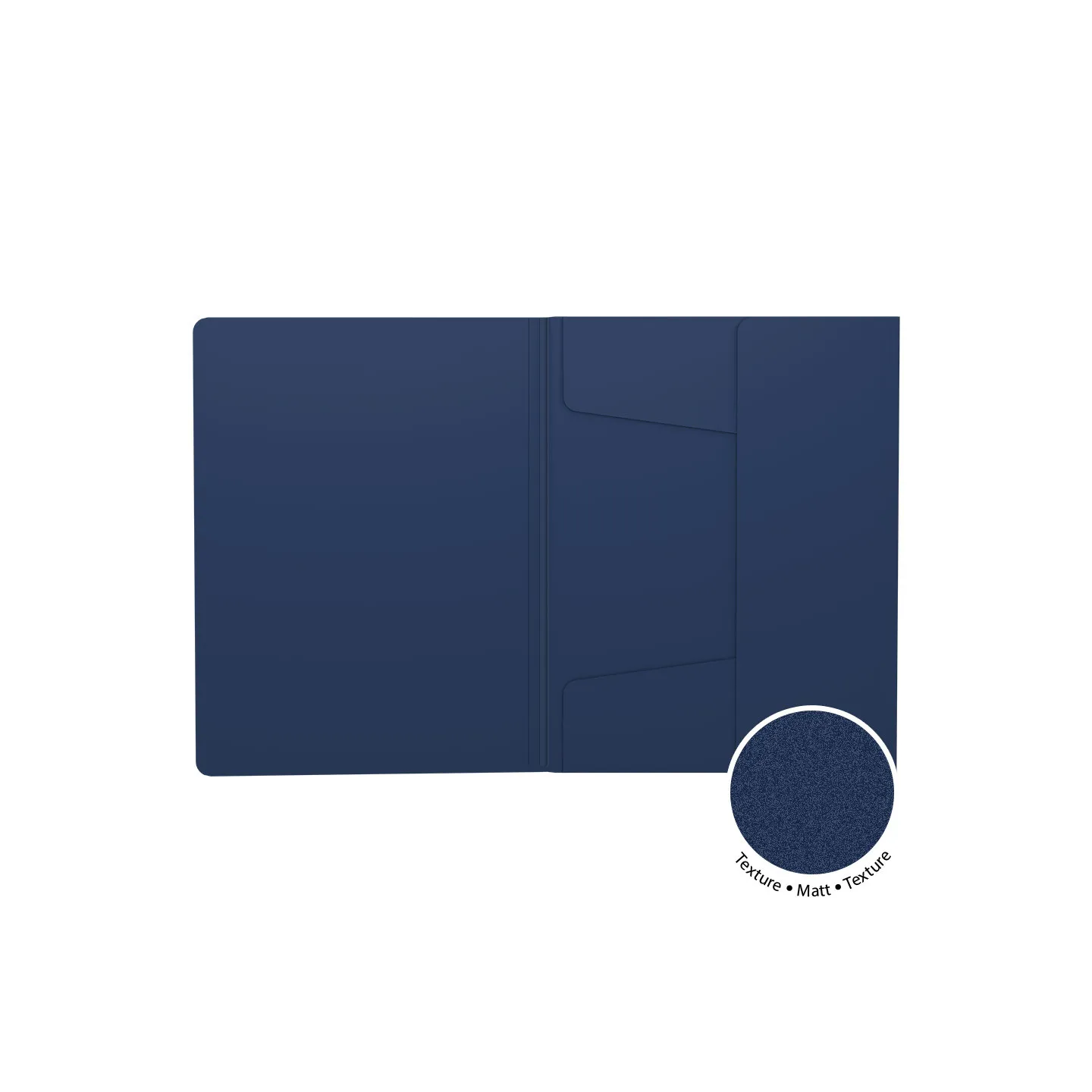 Box 4 Cartelline con Elastico ErichKrause Matt Classic A4 Blu