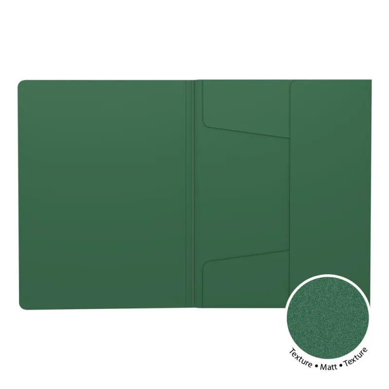 Box 4 Cartelline con Elastico ErichKrause Matt Classic A4 Verde