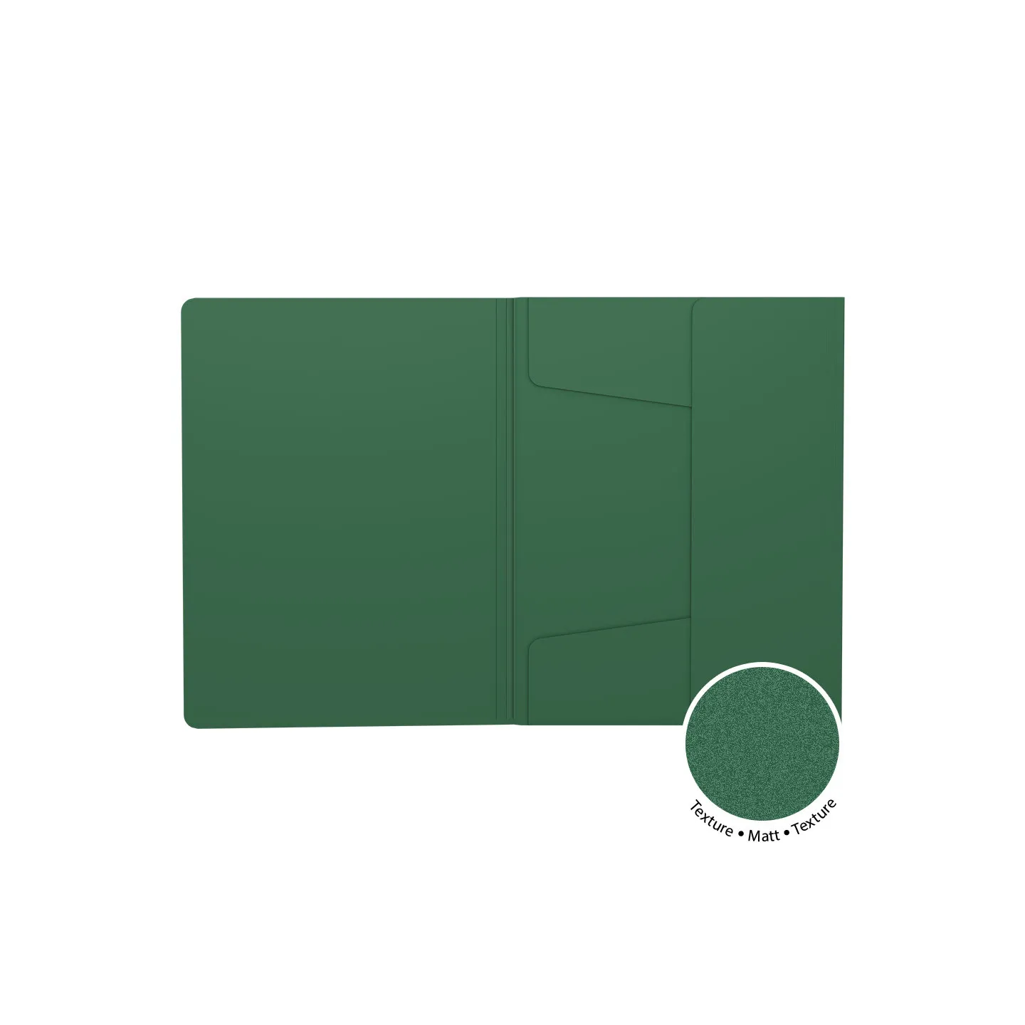 Box 4 Cartelline con Elastico ErichKrause Matt Classic A4 Verde