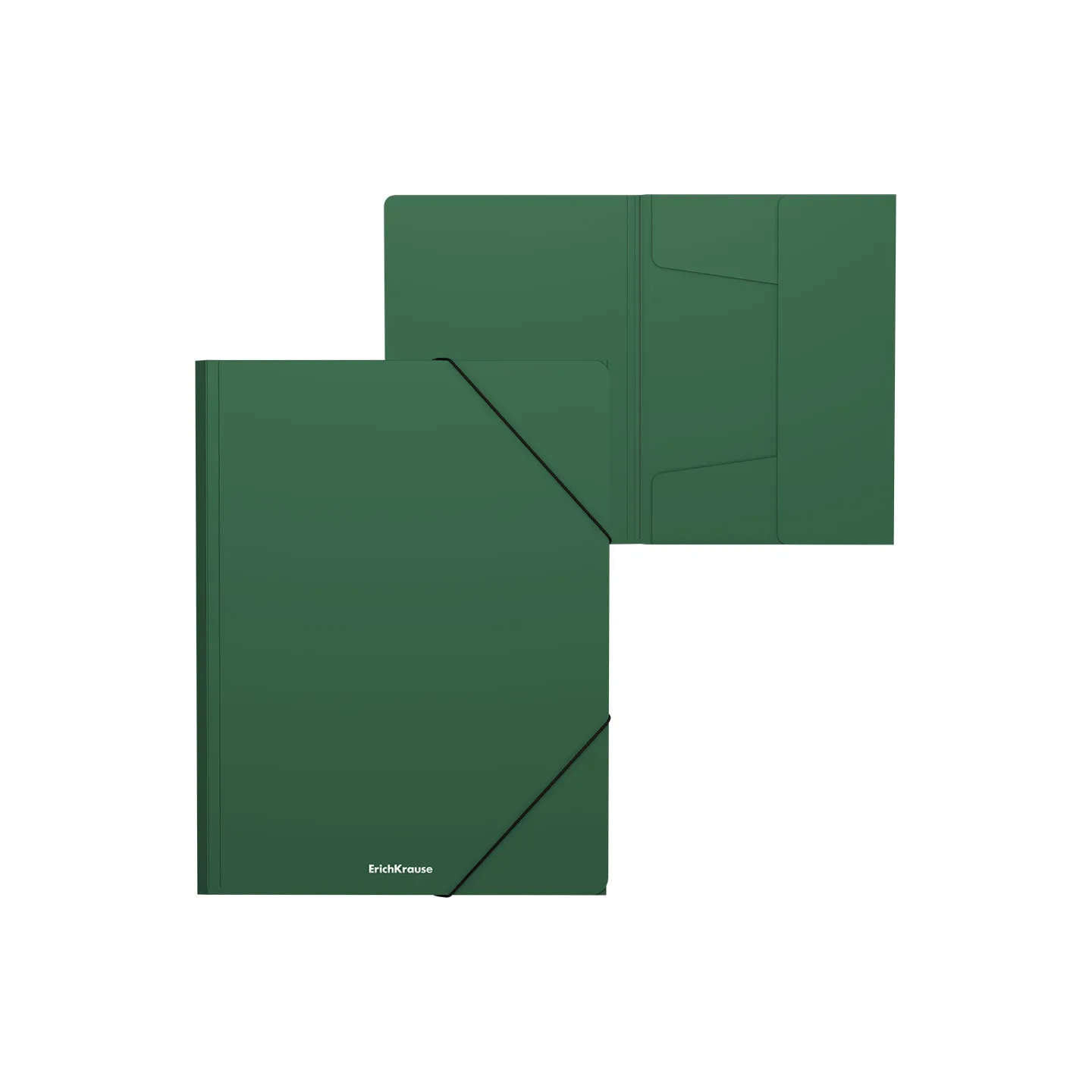 Box 4 Cartelline con Elastico ErichKrause Matt Classic A4 Verde
