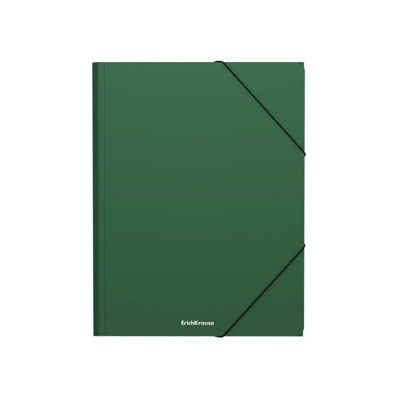 Box 4 Cartelline con Elastico ErichKrause Matt Classic A4 Verde