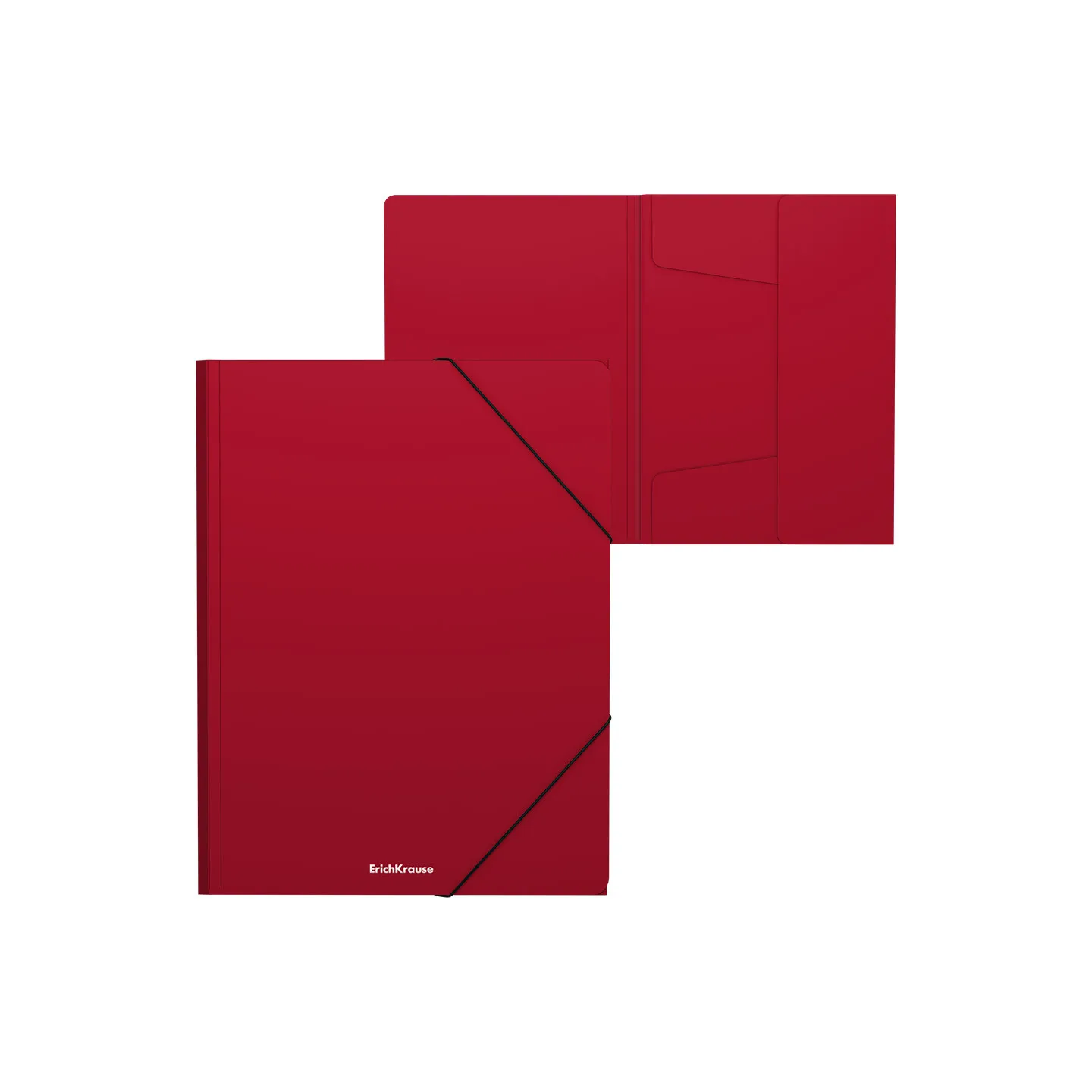 Box 4 Cartelline con Elastico ErichKrause Matt Classic A4 Rosso