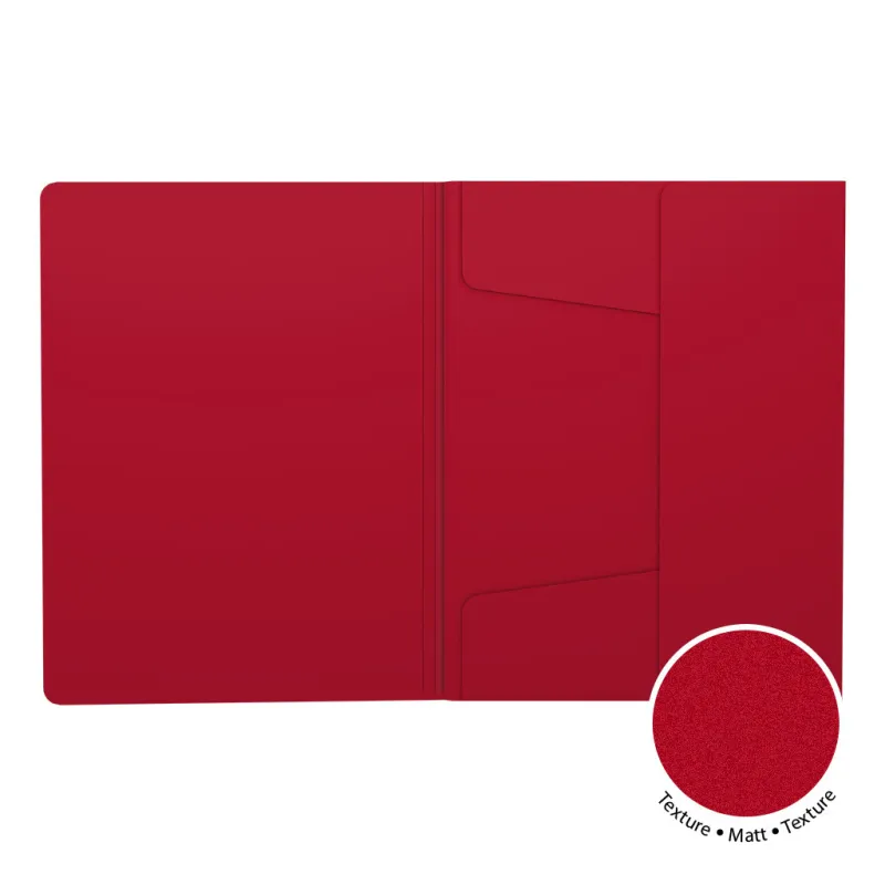 Box 4 Cartelline con Elastico ErichKrause Matt Classic A4 Rosso