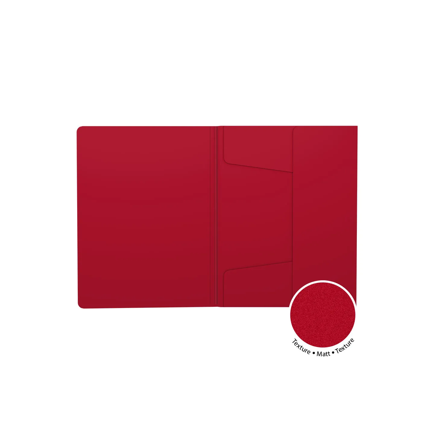Box 4 Cartelline con Elastico ErichKrause Matt Classic A4 Rosso