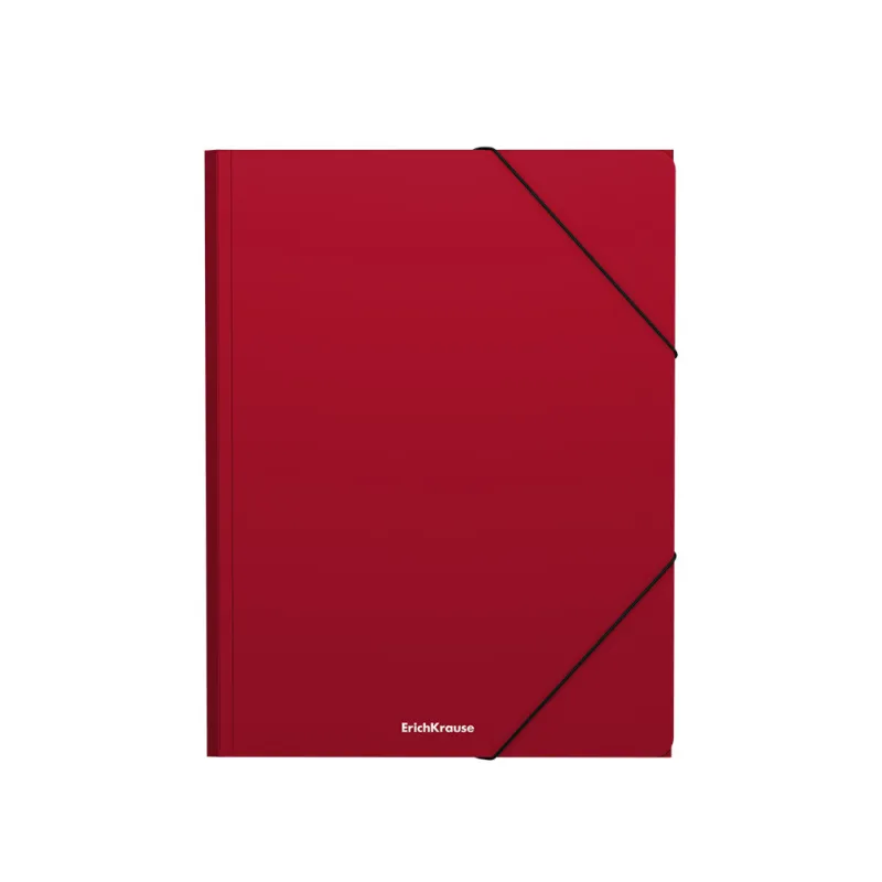 Box 4 Cartelline con Elastico ErichKrause Matt Classic A4 Rosso