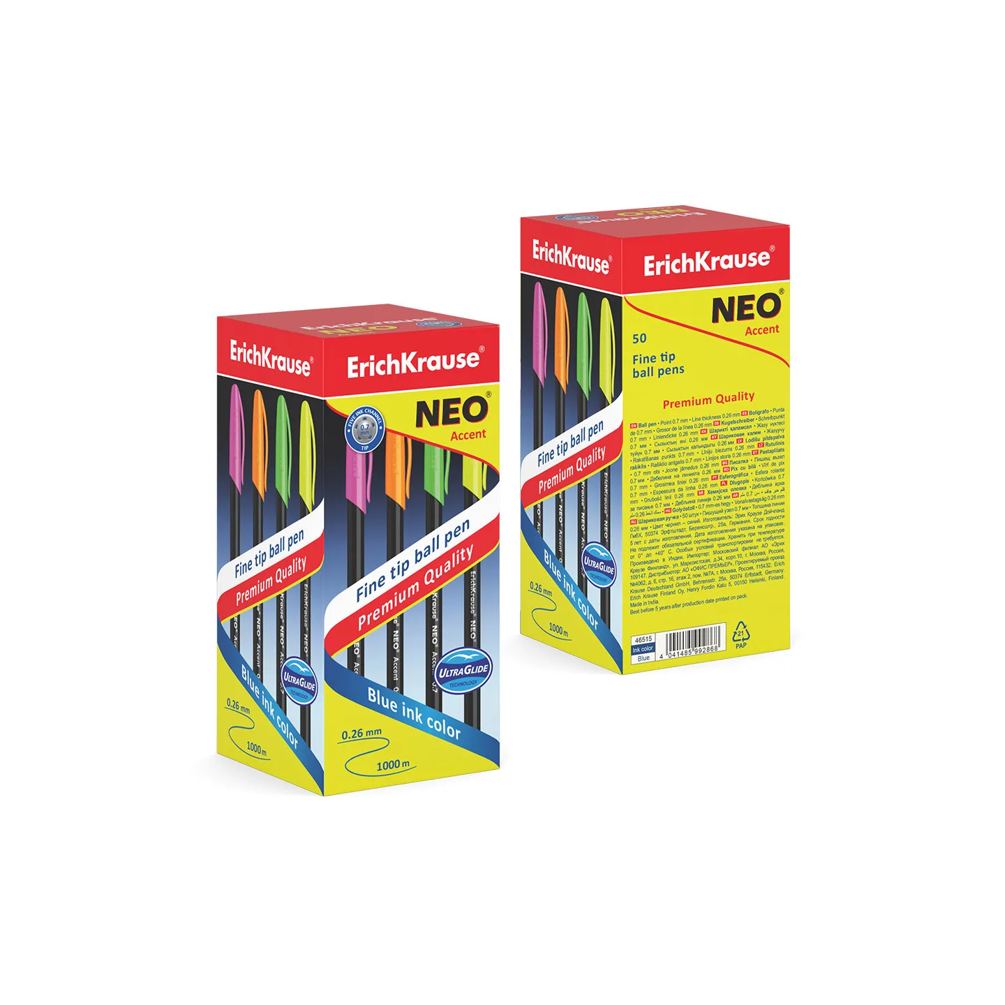 Conf. 50 Penne a Sfera Blu ErichKrause Neo Stick Accent