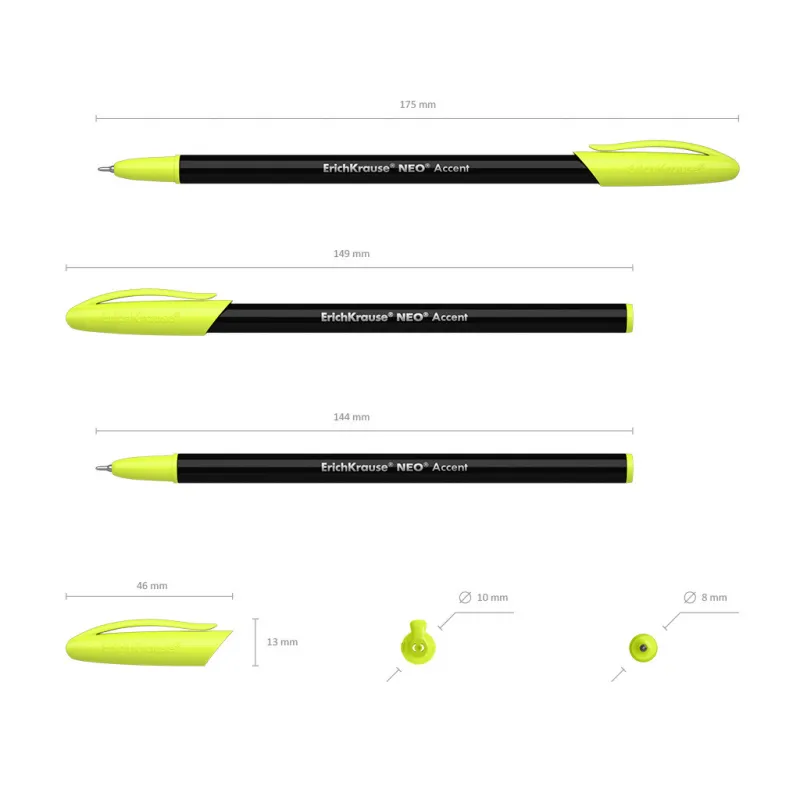 Conf. 50 Penne a Sfera Blu ErichKrause Neo Stick Accent