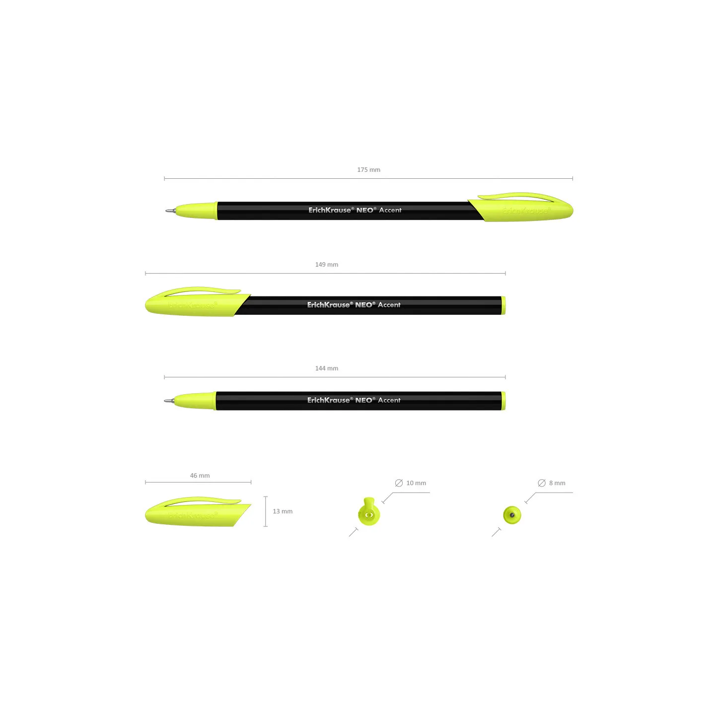 Conf. 50 Penne a Sfera Blu ErichKrause Neo Stick Accent