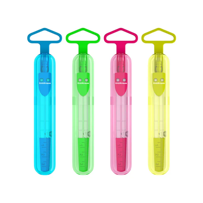 Compasso colorato in metallo con Custodia Erichkrause Neon - 120mm
