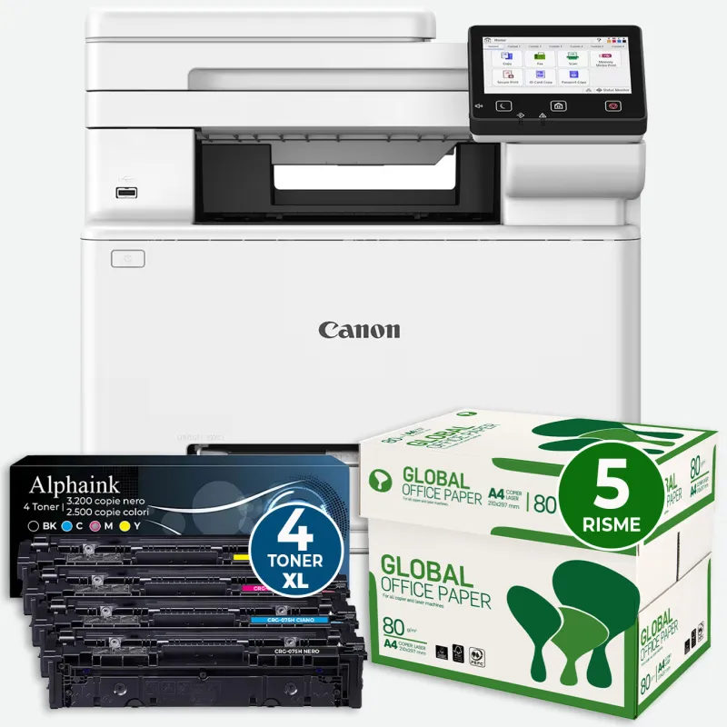 Bundle ALL INCLUSIVE Canon i-SENSYS MF664Cdw Laser