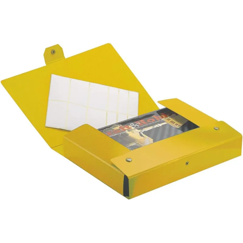 Esselte C24 EUROBOX Cartella per Progetti - Dorso 4 cm - Giallo