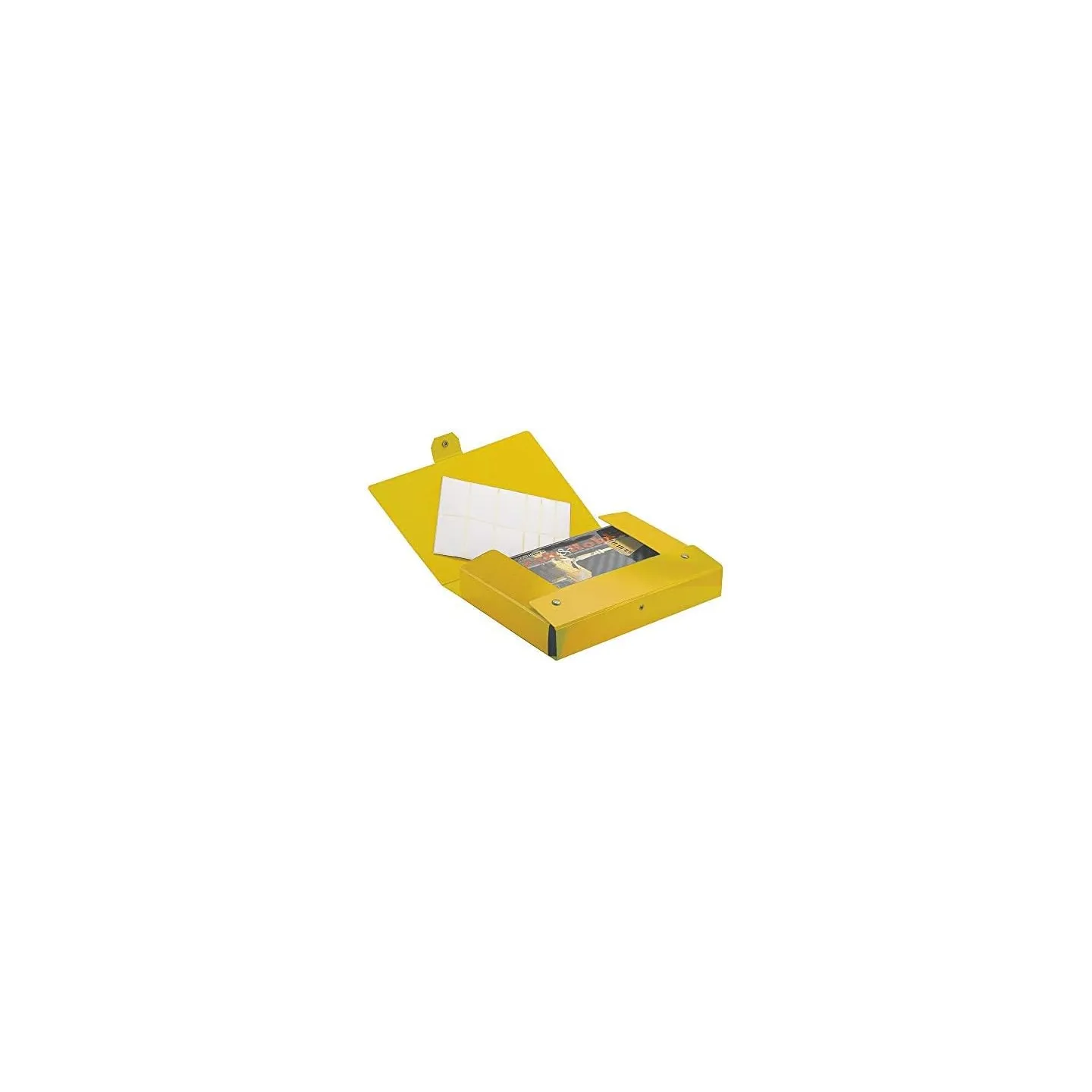 Esselte C28 EUROBOX Cartella per Progetti - Dorso 8 cm - Giallo