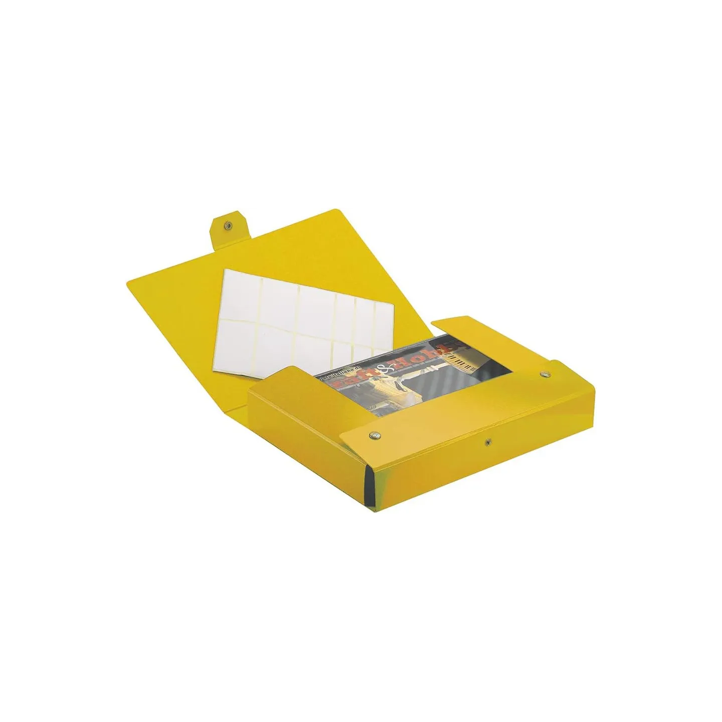 Esselte C32 EUROBOX Cartella per Progetti - Dorso 12 cm - Giallo