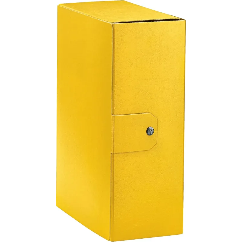 Esselte C32 EUROBOX Cartella per Progetti - Dorso 12 cm - Giallo