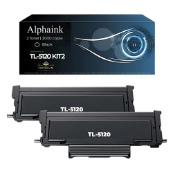 Kit 2 Toner TL-5120 Nero Alphaink Compatibile per Pantum