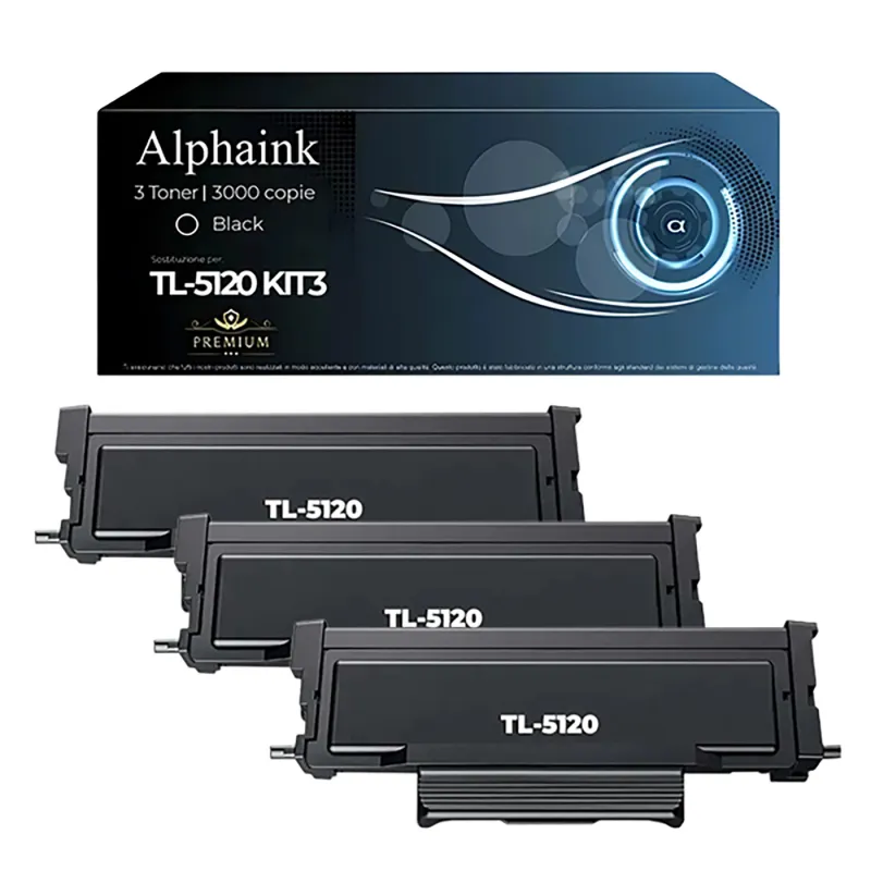 Kit 3 Toner TL-5120 Nero Alphaink Compatibile per Pantum