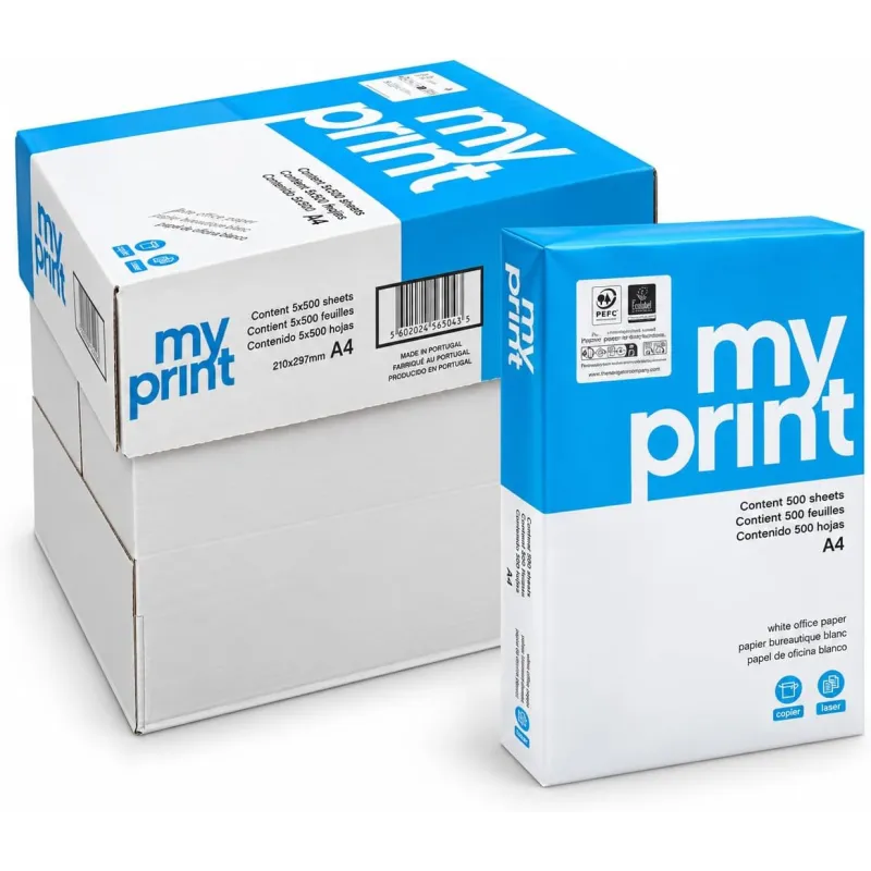 Pacco da 5 Risme Carta A4 My Print Navigator 75 gr - 2500 Fogli