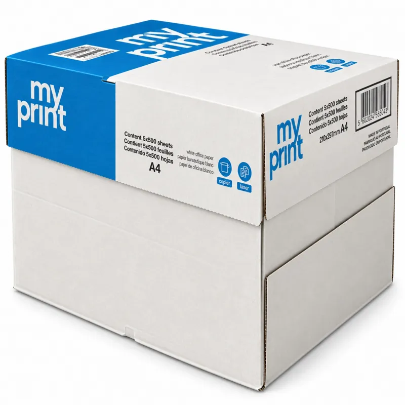 Pacco da 5 Risme Carta A4 My Print Navigator 75 gr - 2500 Fogli