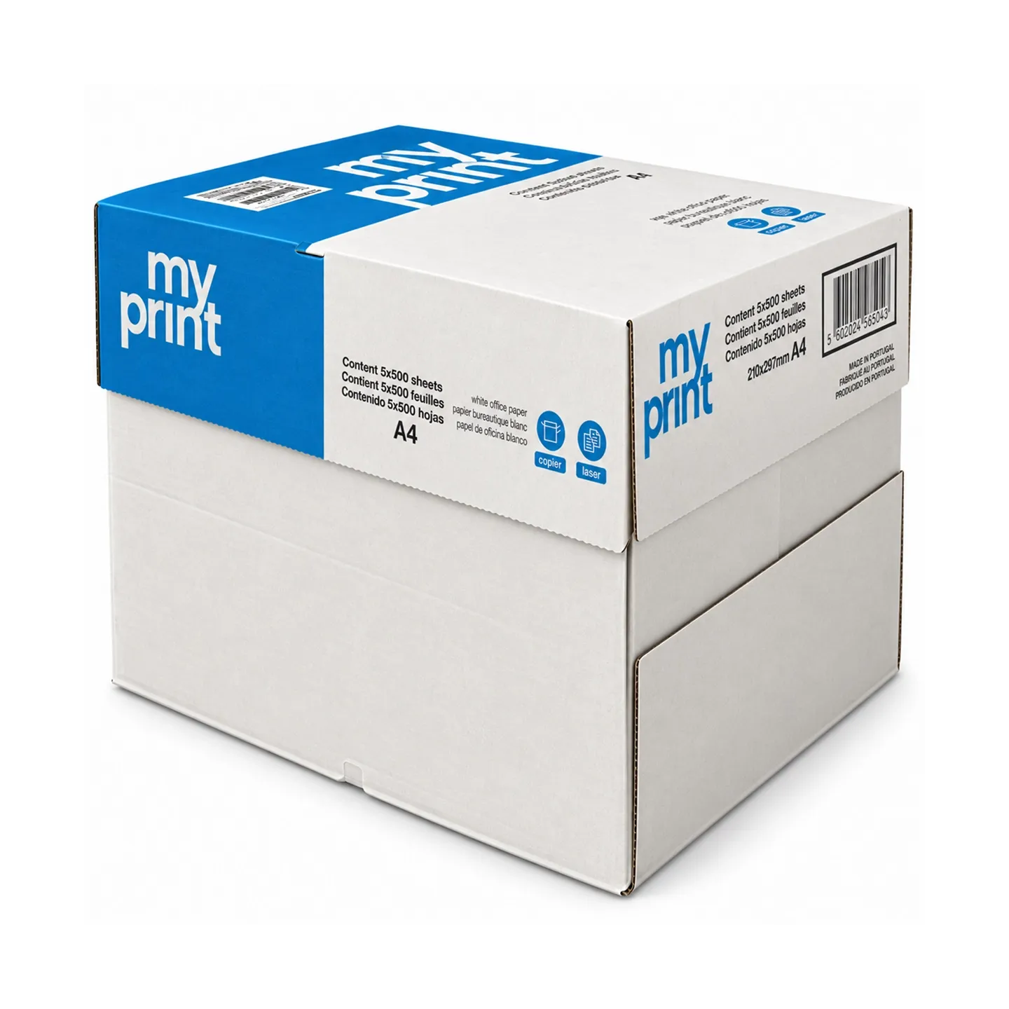 Pacco da 5 Risme Carta A4 My Print Navigator 75 gr - 2500 Fogli
