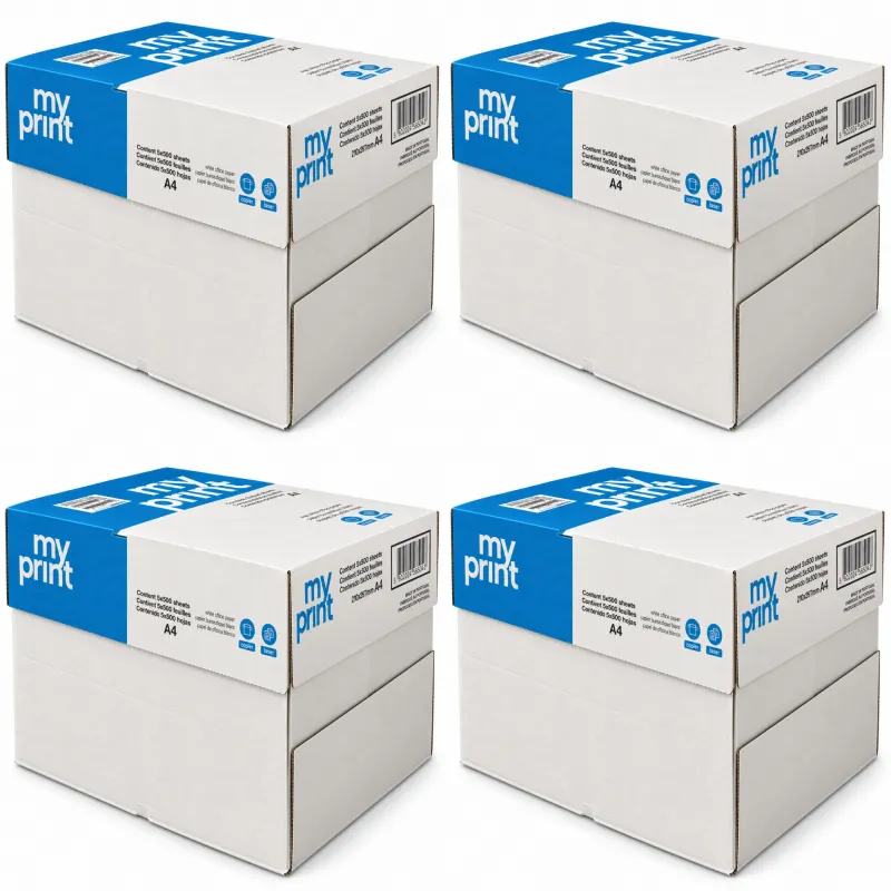 Pacco da 20 Risme Carta A4 My Print Navigator 75 gr - 10.000 Fogli