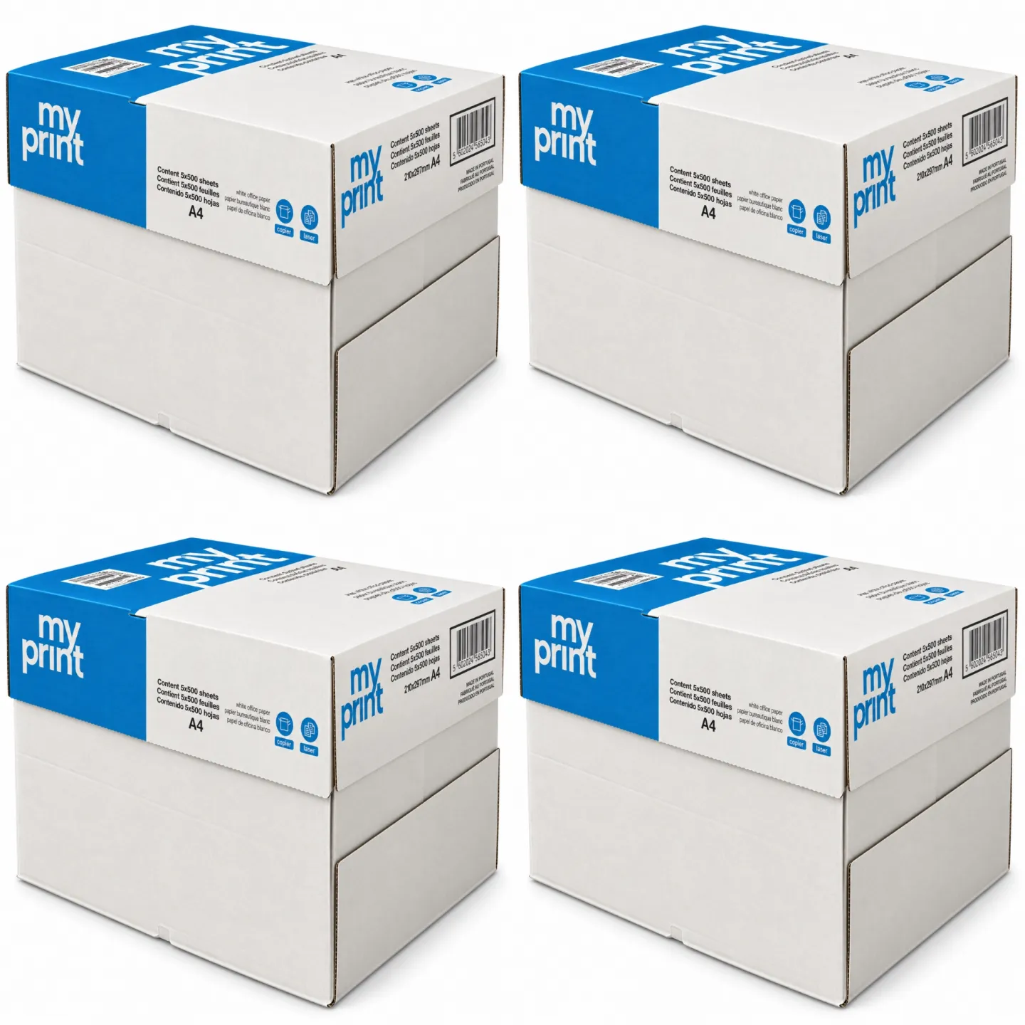 Pacco da 20 Risme Carta A4 My Print Navigator 75 gr - 10.000 Fogli
