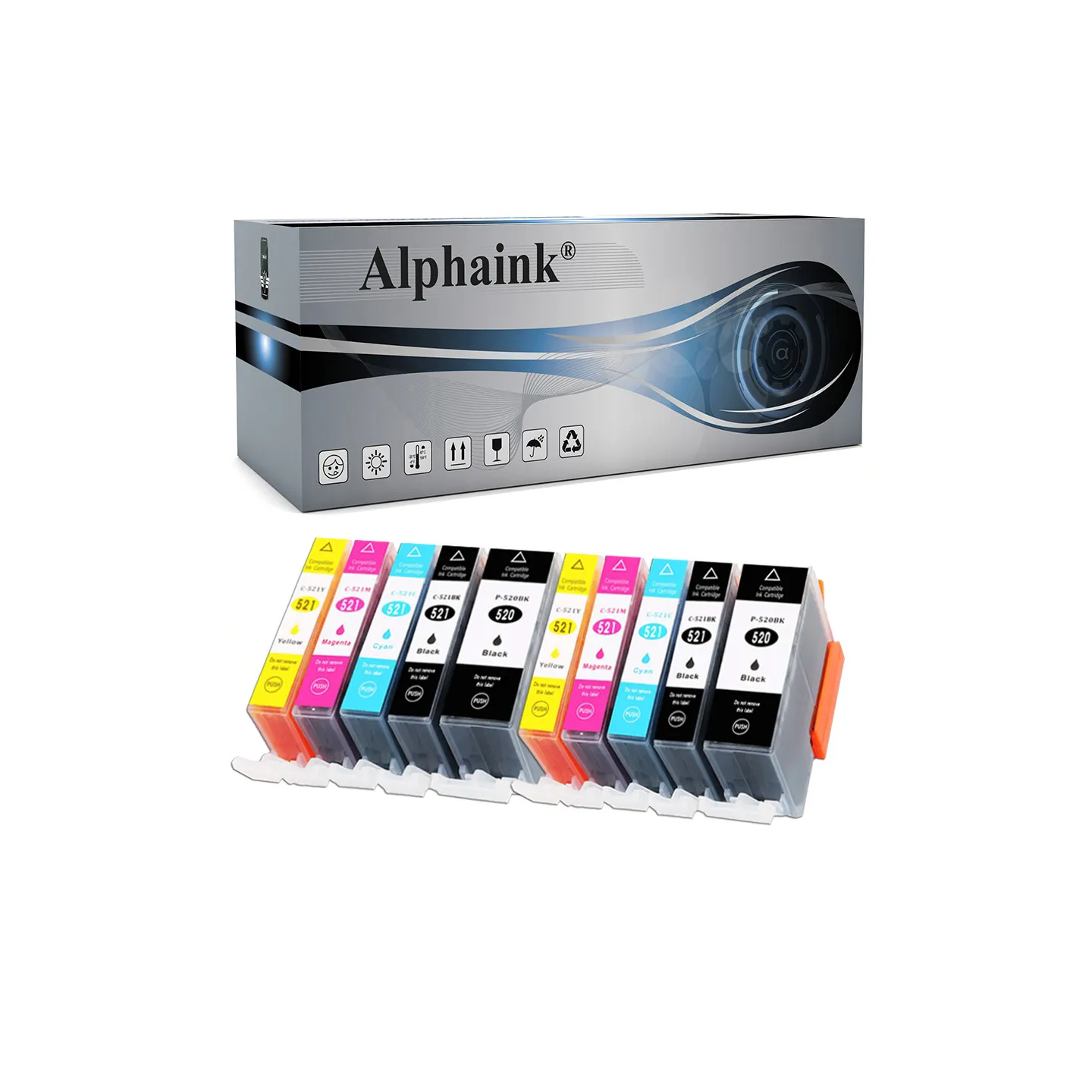 Cartucce Compatibili per CANON PGI520CHIPKIT10 | Alphaink - Qualità e Risparmio