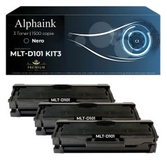 3 Toner Samsung MLT-D101 SU696A Nero Compatibili – Alphaink