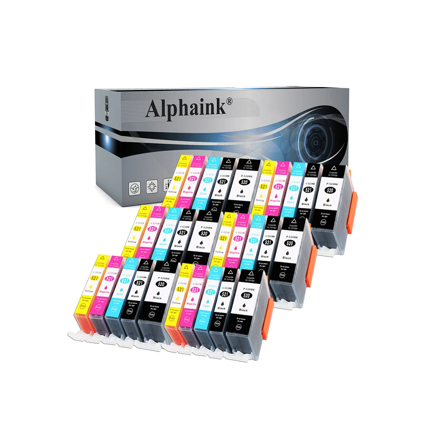 Cartucce Compatibili per CANON PGI520CHIPKIT30 | Alphaink - Qualità e Risparmio