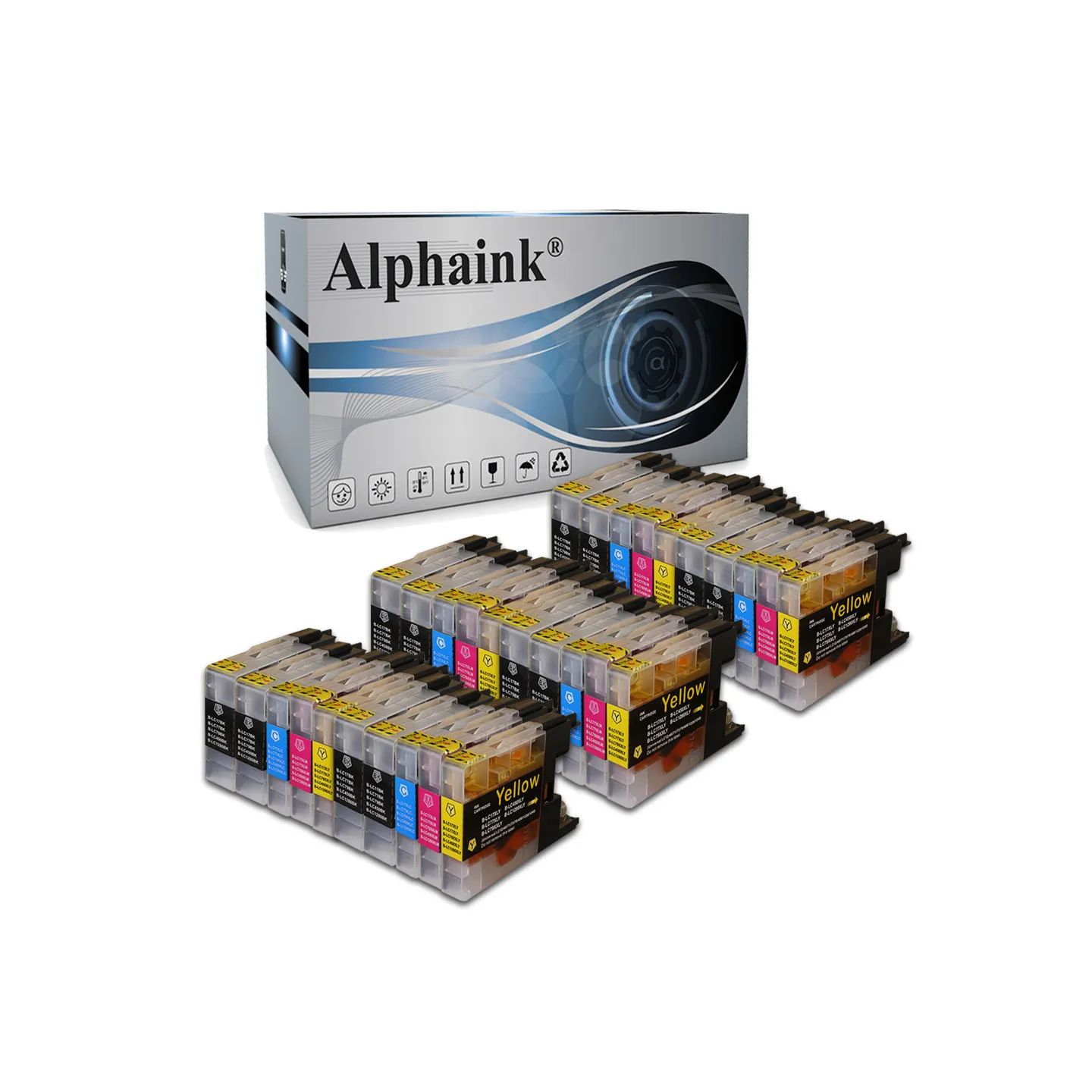 Kit 30 cartucce Brother LC1280  nero + colore