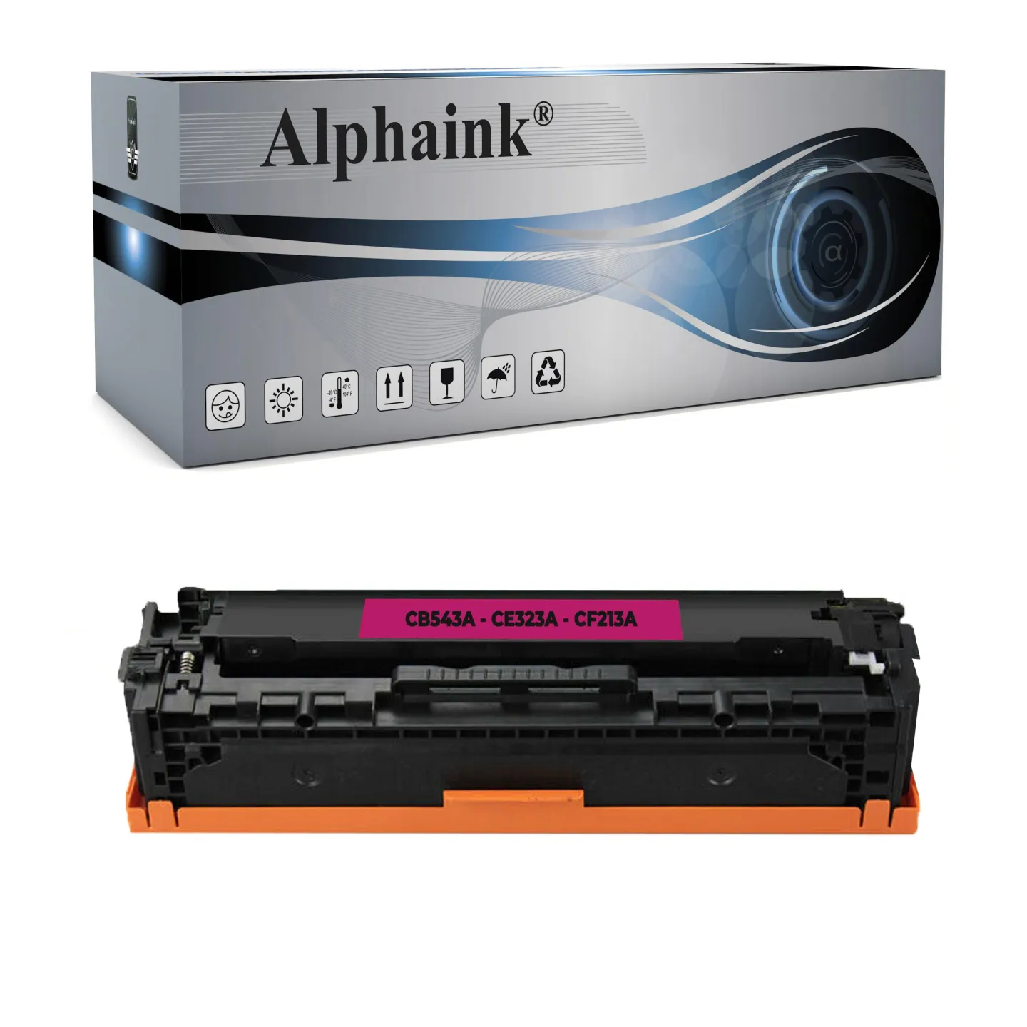 Toner rigenerato da originale CANON CB543A | Alphaink - Qualità e Risparmio