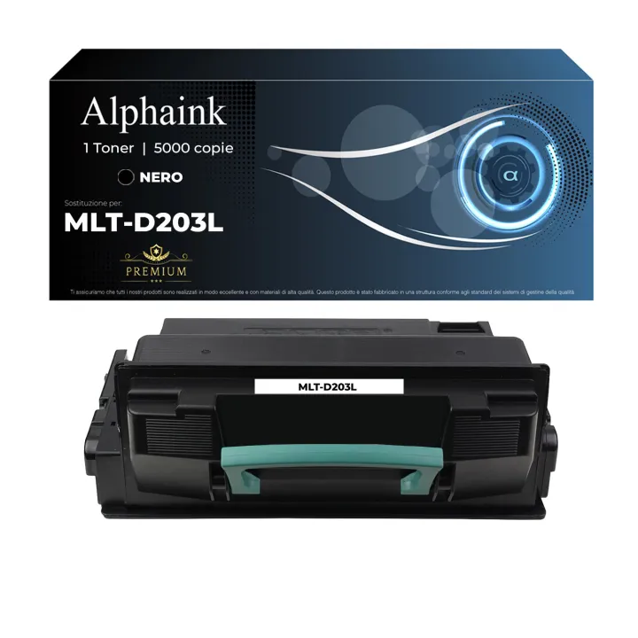 Toner MLT-D203L SU897A Compatibile per Samsung Nero 5000 Copie | Alphaink