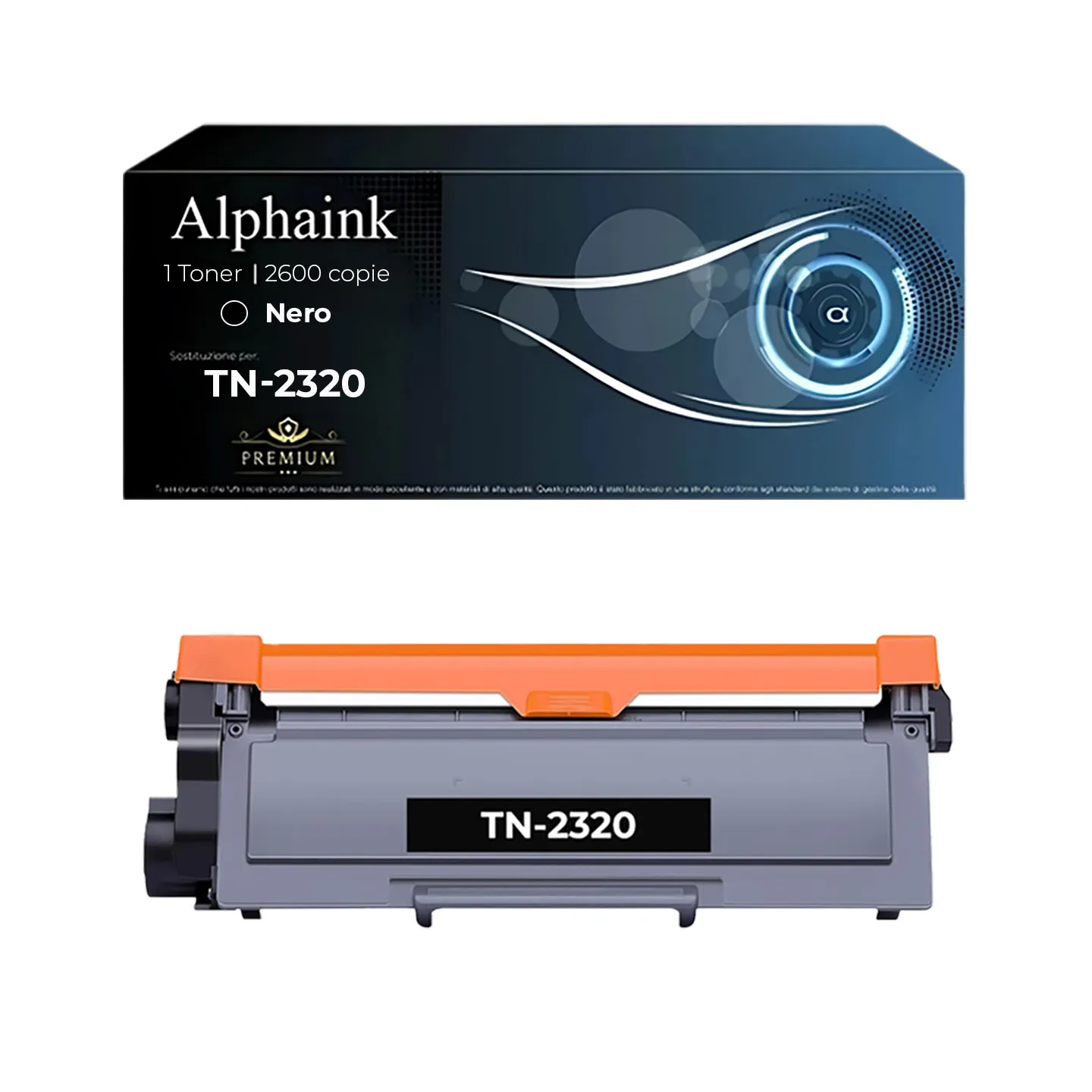 Toner TN-2320 TN2320 Compatibile per Brother Nero | Alphaink