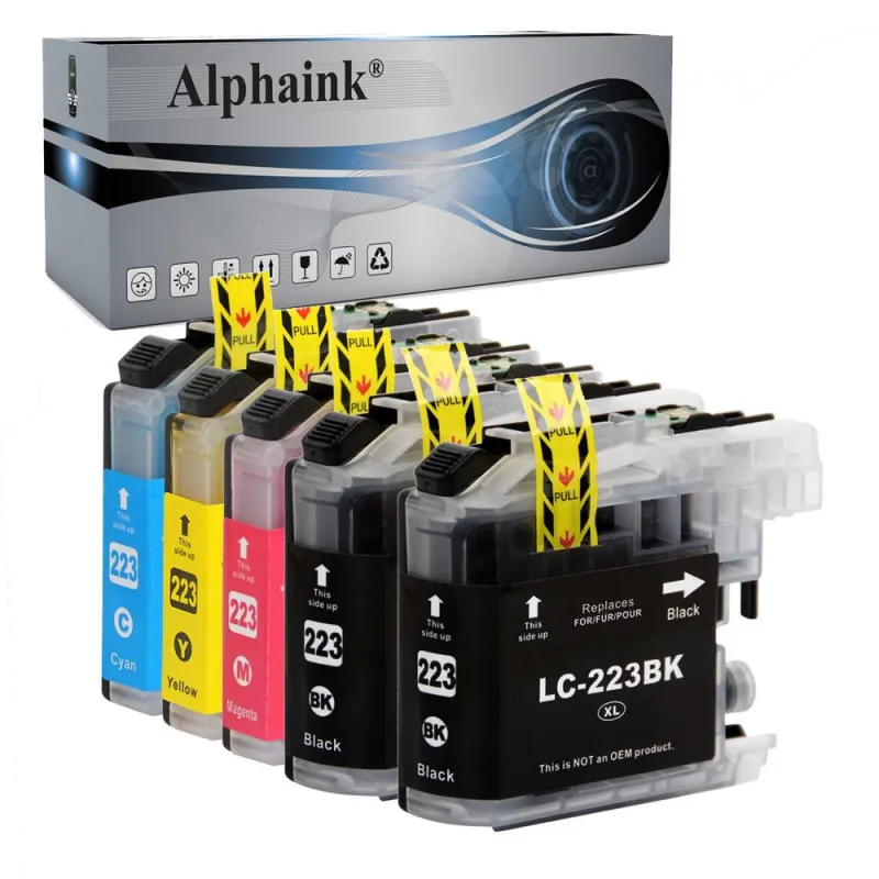 Offerta Kit 5 Cartucce Brother LC223 Nero + Colore