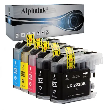 Offerta Kit 5 Cartucce Brother LC223 Nero + Colore