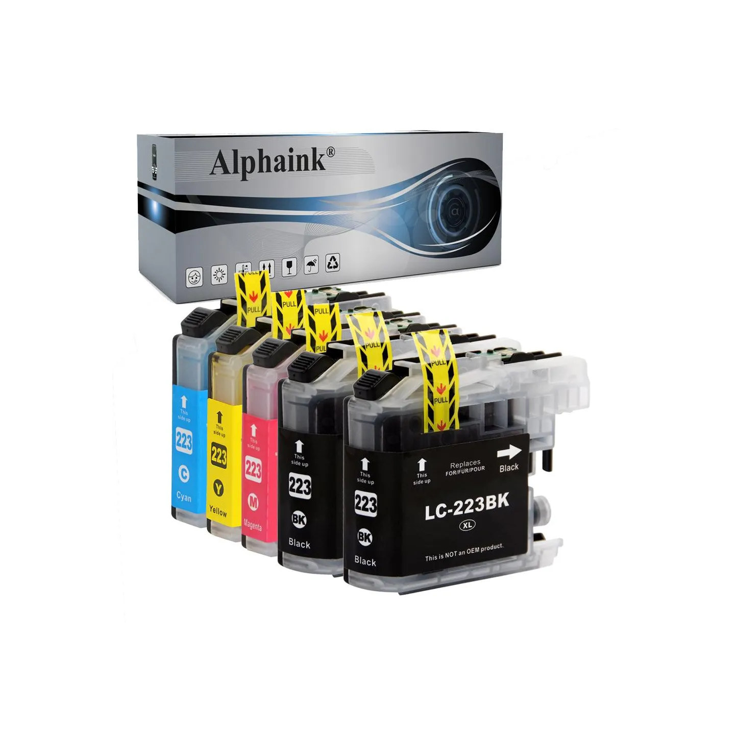 Offerta Kit 5 Cartucce Brother LC223 Nero + Colore