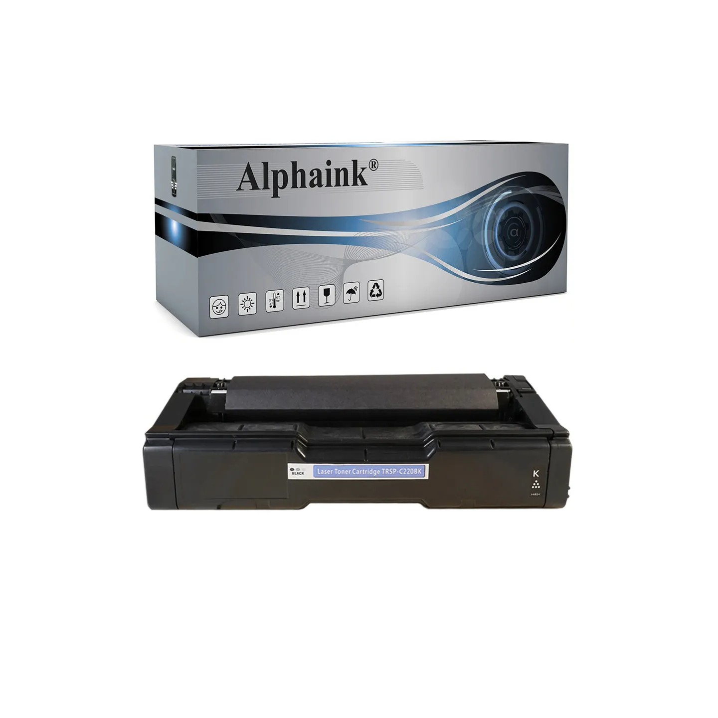 Toner rigenerato da originale RICOH RSPC220BK | Alphaink - Qualità e Risparmio