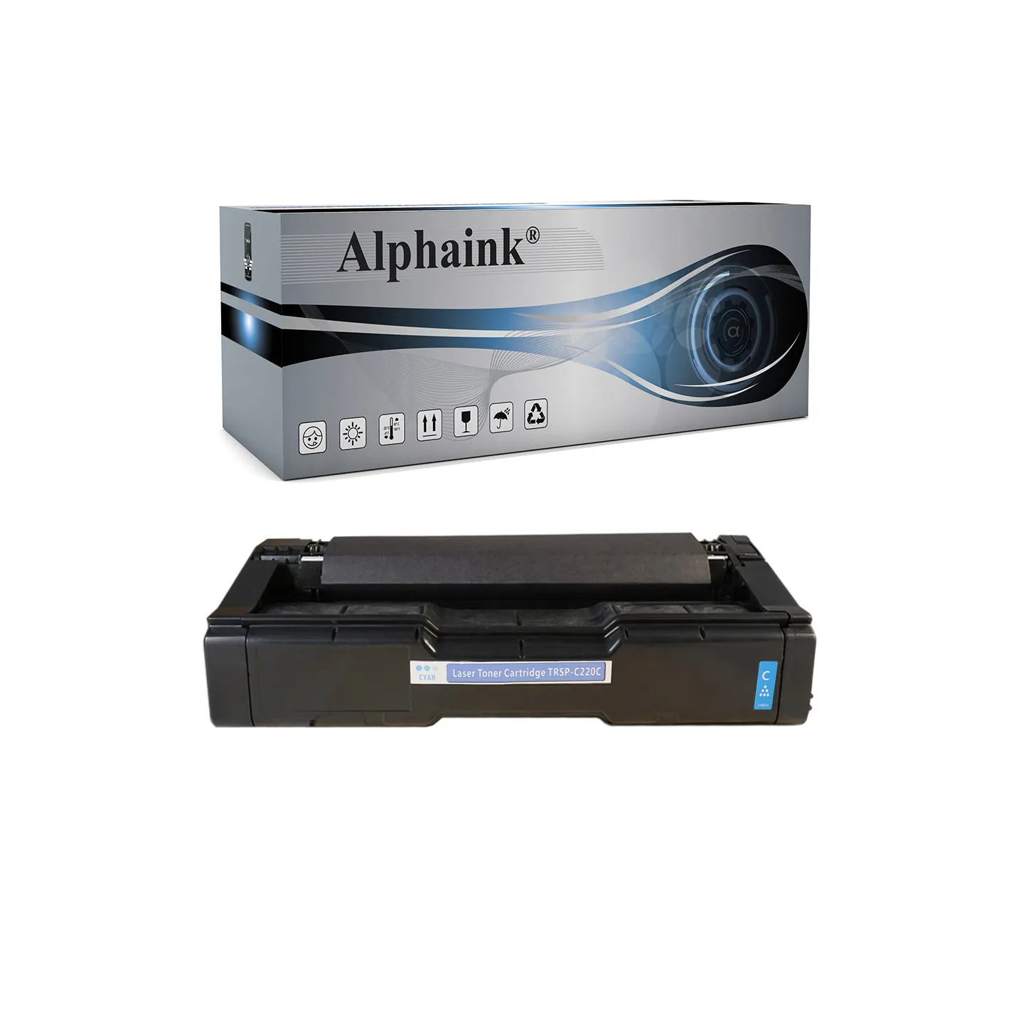 Toner rigenerato da originale RICOH RSPC220C | Alphaink - Qualità e Risparmio