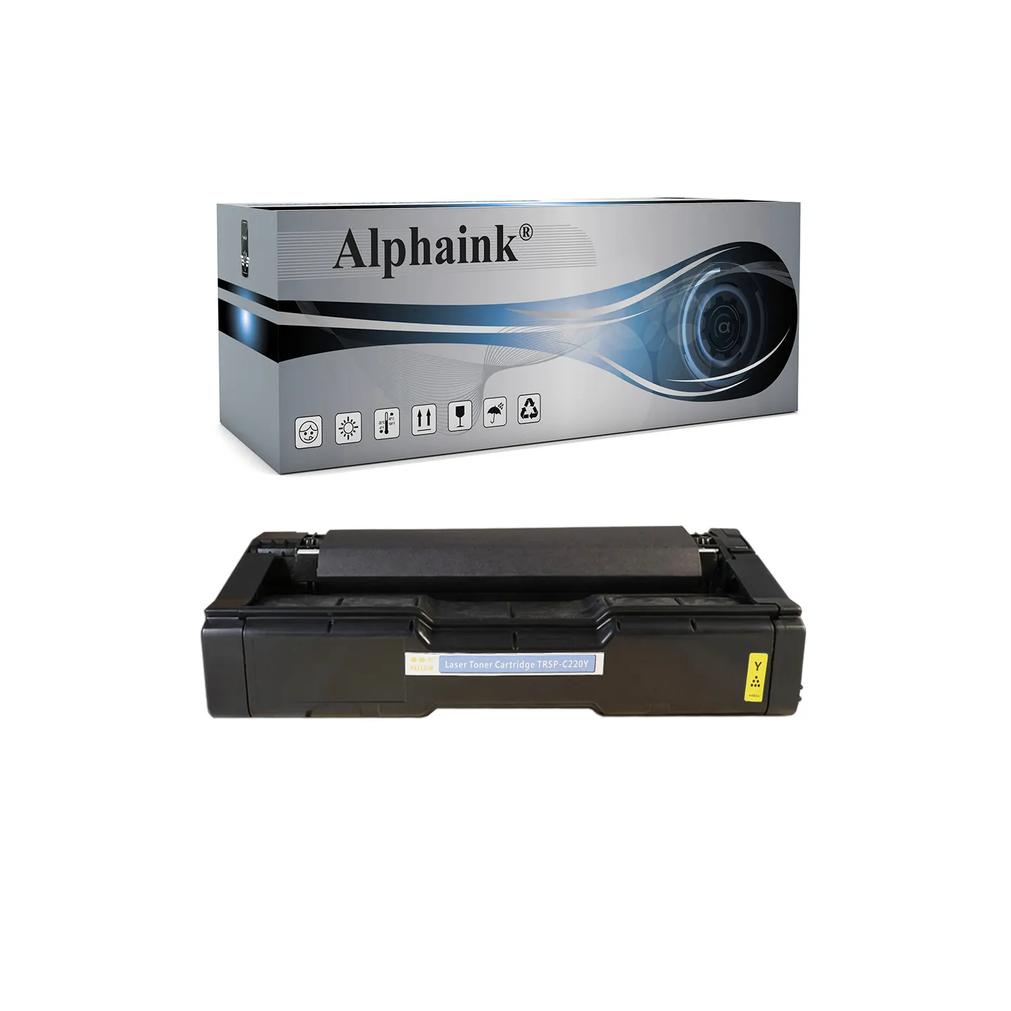 Toner rigenerato da originale RICOH RSPC220Y | Alphaink - Qualità e Risparmio