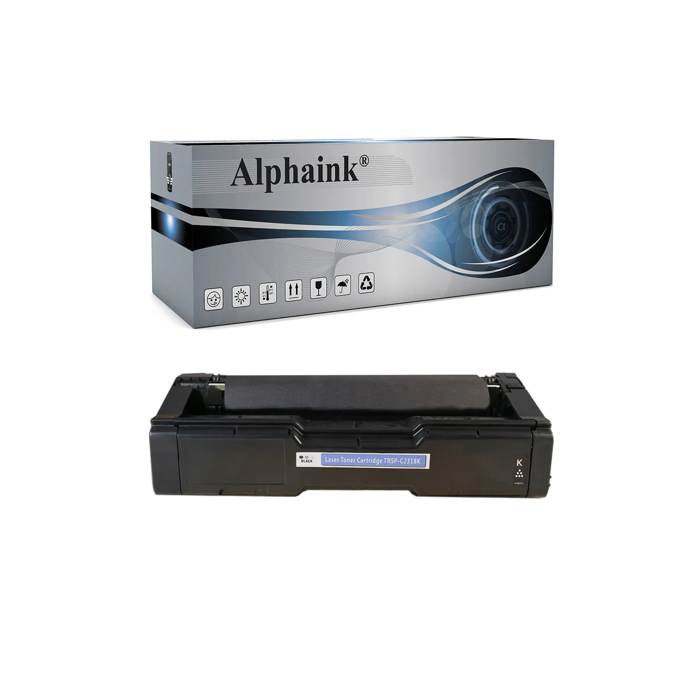 Toner rigenerato da originale RICOH RSPC231BK | Alphaink - Qualità e Risparmio