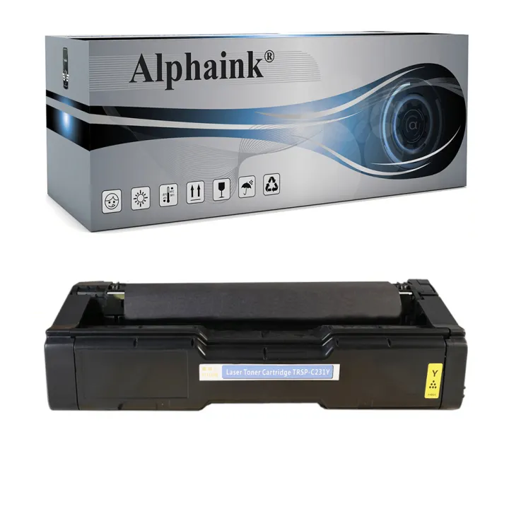 Toner rigenerato da originale RICOH RSPC231Y | Alphaink - Qualità e Risparmio
