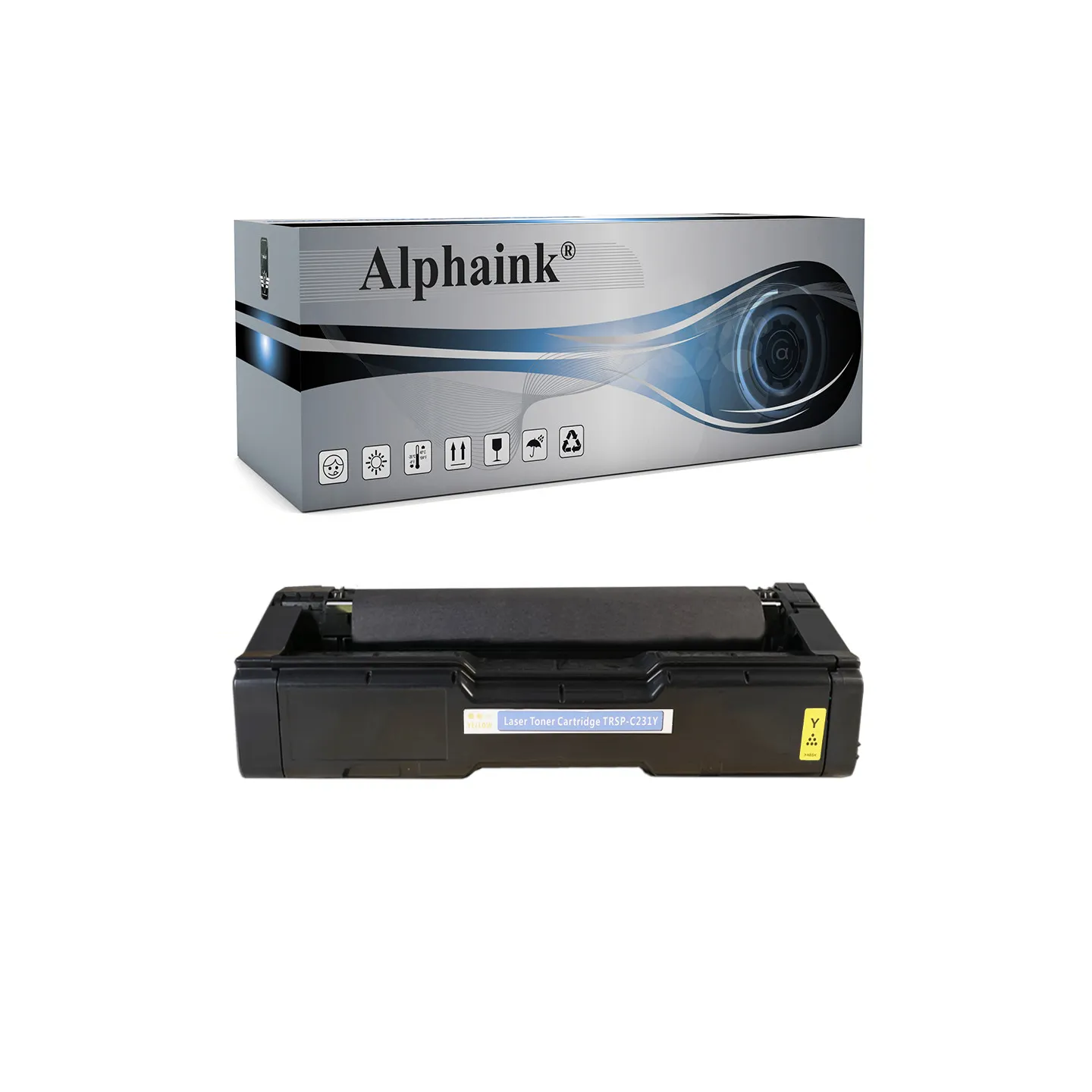 Toner rigenerato da originale RICOH RSPC231Y | Alphaink - Qualità e Risparmio