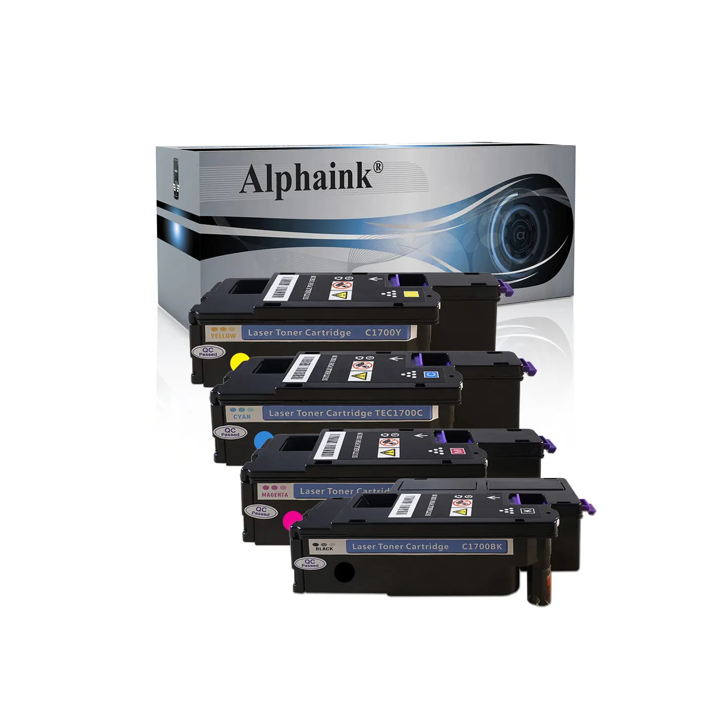 Toner compatibile per EPSON C1700KIT4 | Alphaink - Qualità e Risparmio