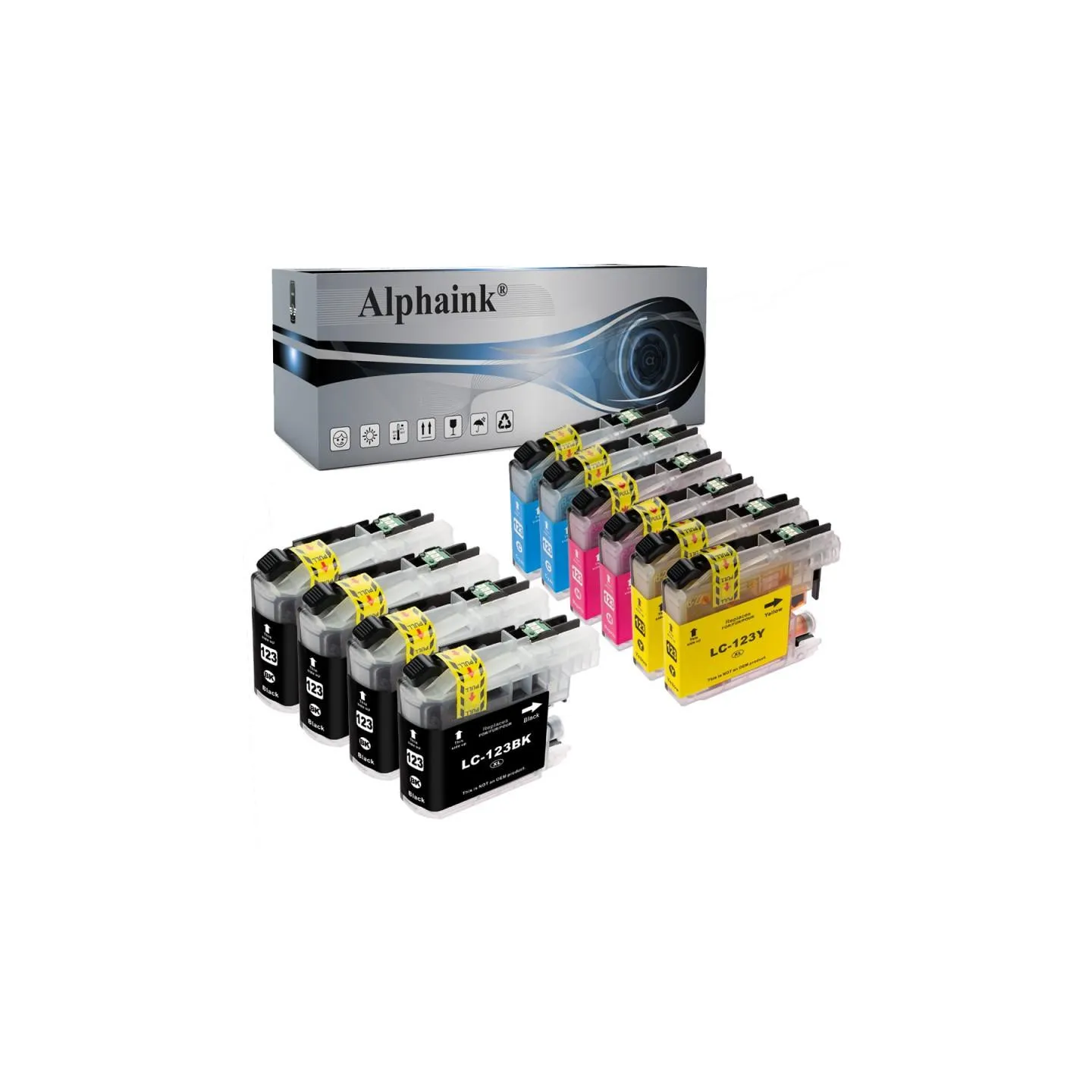 Offerta Kit 10 Cartucce Brother LC123 Nero + Colore