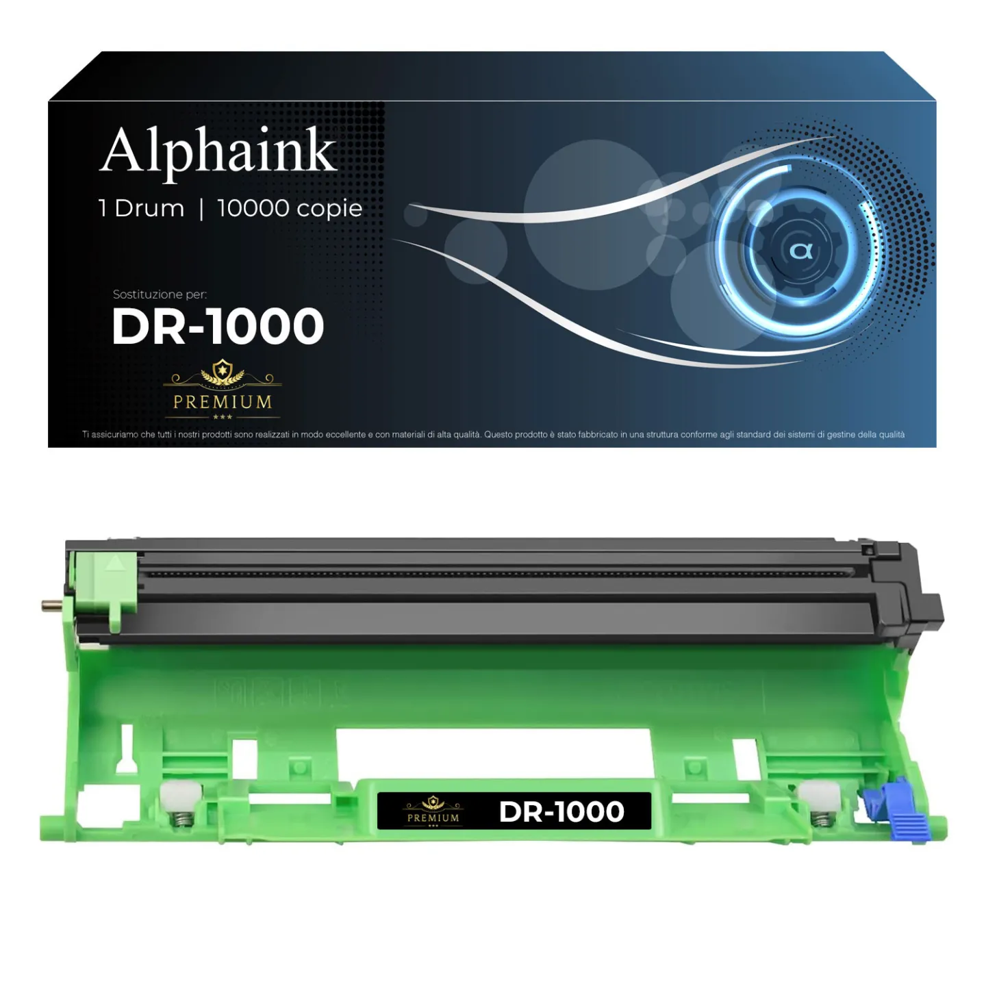 Tamburo Compatibile per Brother DR1000 DR1050 | 10.000 copie