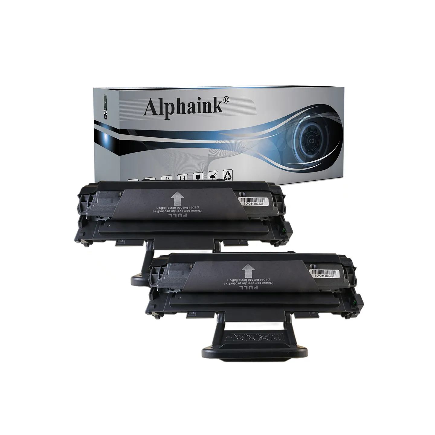 Kit 2 Toner MLT-D1082S Nero Compatibili per Samsung | Alphaink