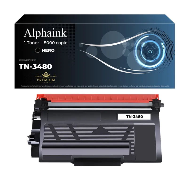 Toner TN-3480 Compatibile per Brother Nero | Alphaink