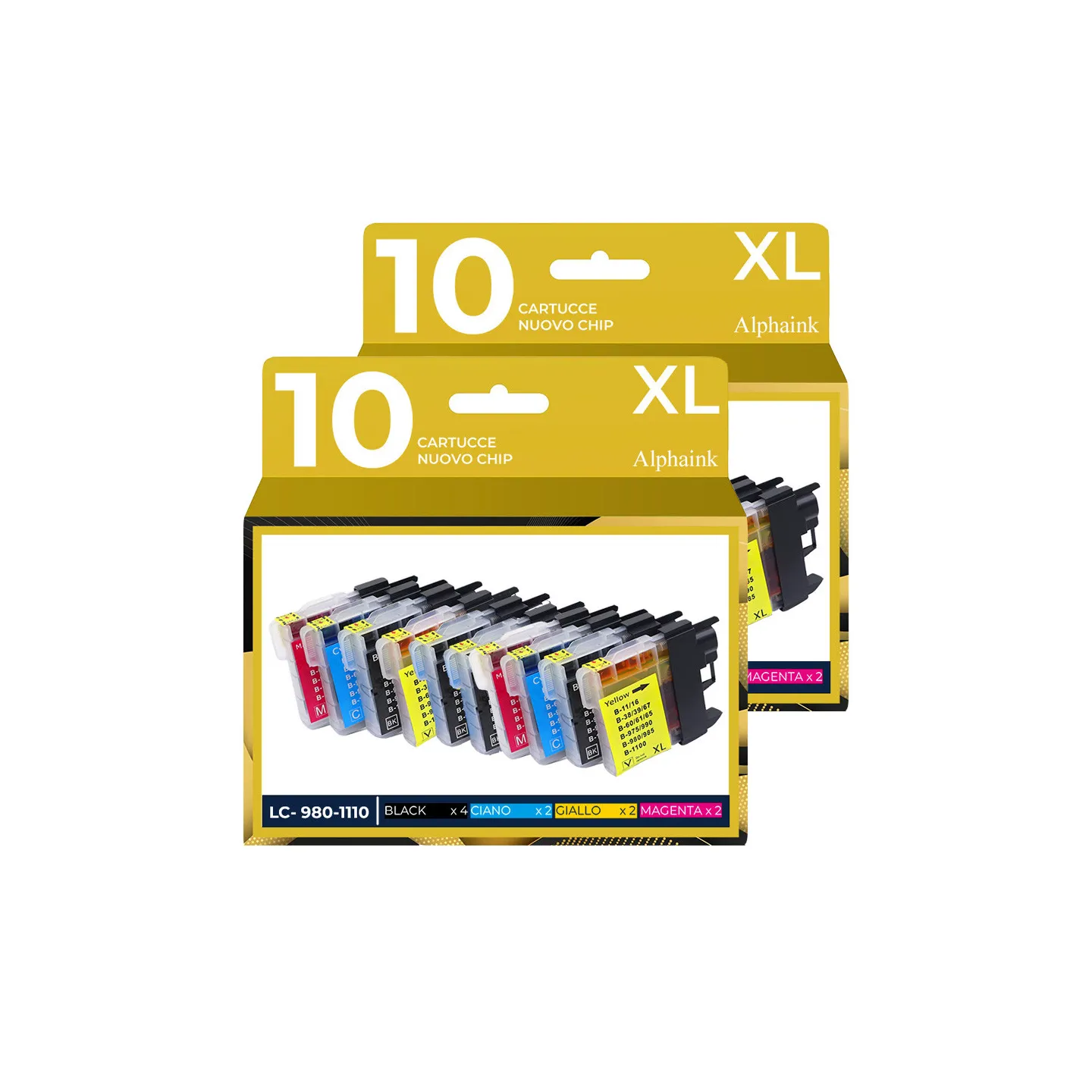 Compra Kit 20 cartucce Brother LC980 LC1100 Nero + Colore